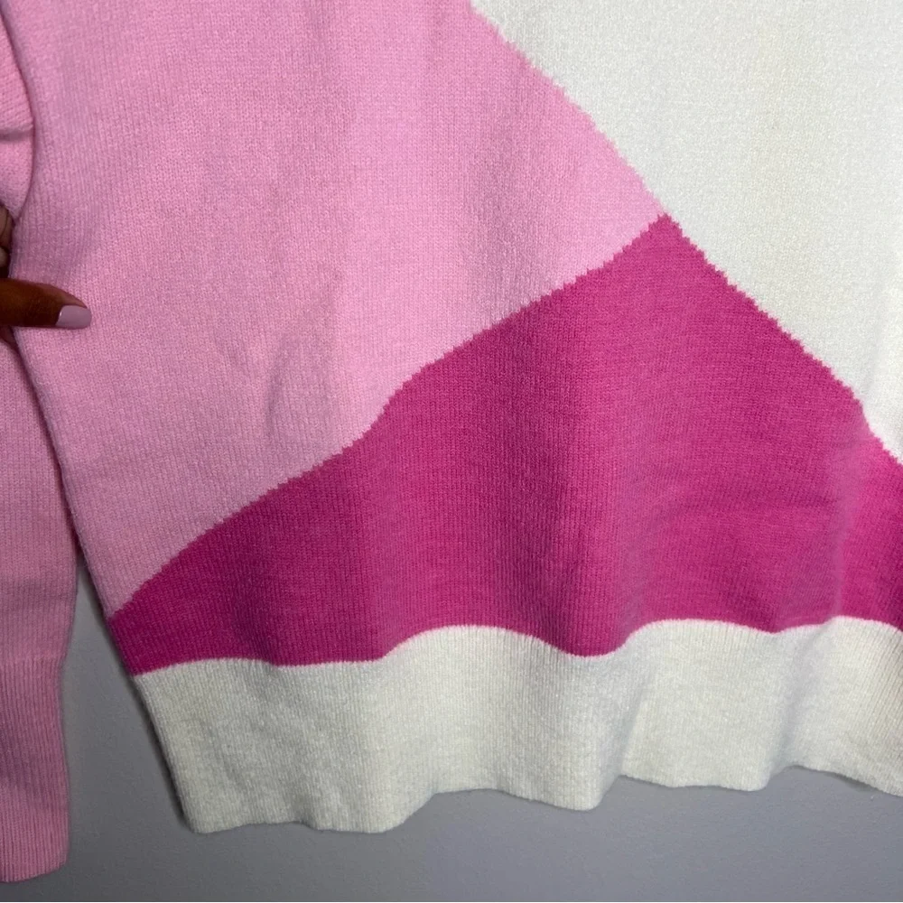 Grace‎ + Karma Color Block Long Sleeve Mock Neck Sweater